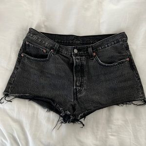 Levi’s Distressed denim shorts